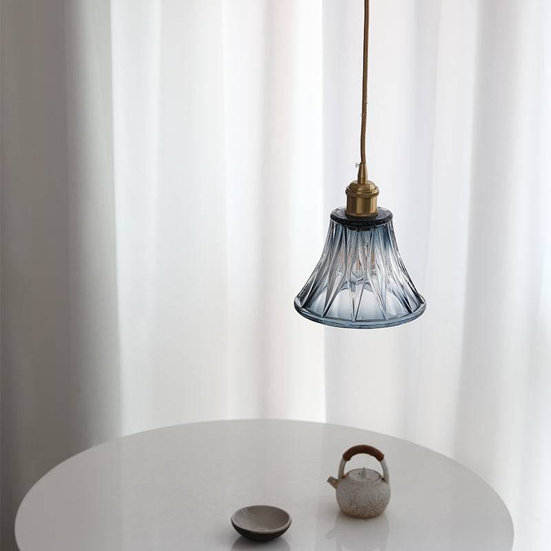 Blue Glass Pendant Light - 233GPL