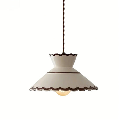 Beige Ceramic Pendant Light