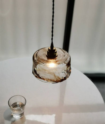 Amber Glass Pendant Light - 209GPL