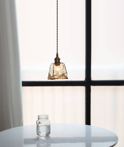 Amber Glass Pendant Light - 209GPL
