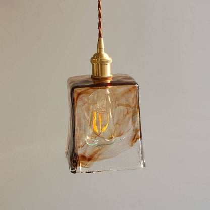 Amber Glass Pendant Light - 220GPL