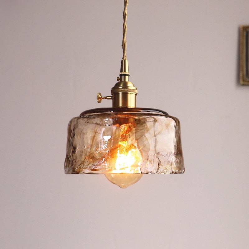 Amber Glass Pendant Light - 220GPL