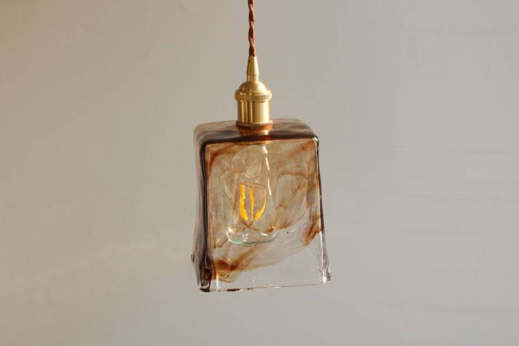 Amber Glass Pendant Light - 220GPL