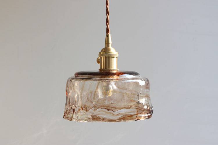 Amber Glass Pendant Light - 220GPL