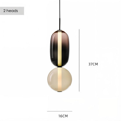 Artistic Glass Pendant Light Set