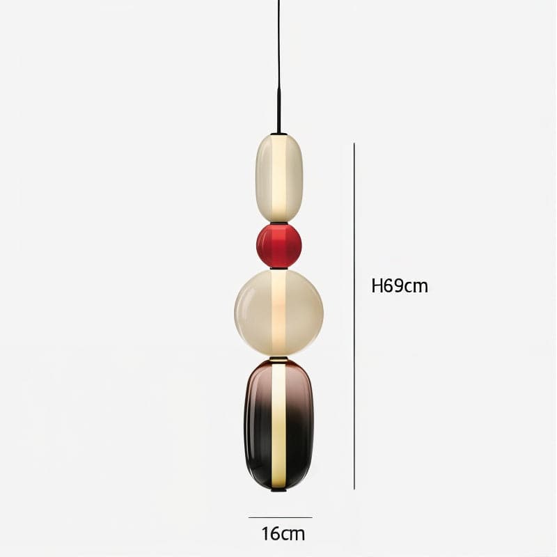 Artistic Glass Pendant Light Set