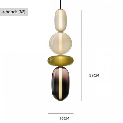 Artistic Glass Pendant Light Set