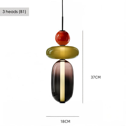 Artistic Glass Pendant Light Set