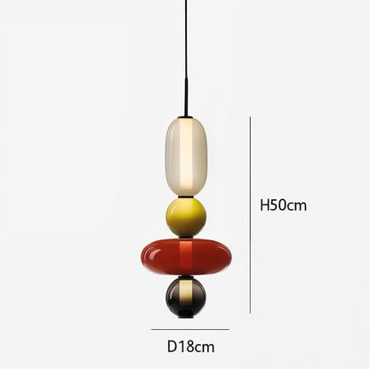 Artistic Glass Pendant Light Set