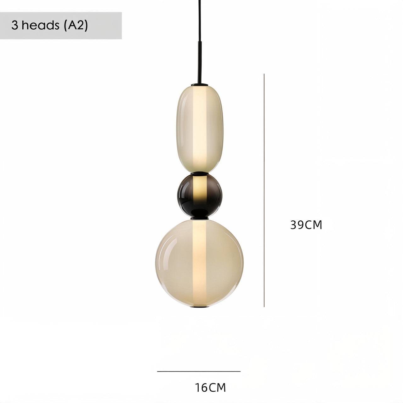 Artistic Glass Pendant Light Set