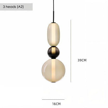 Artistic Glass Pendant Light Set