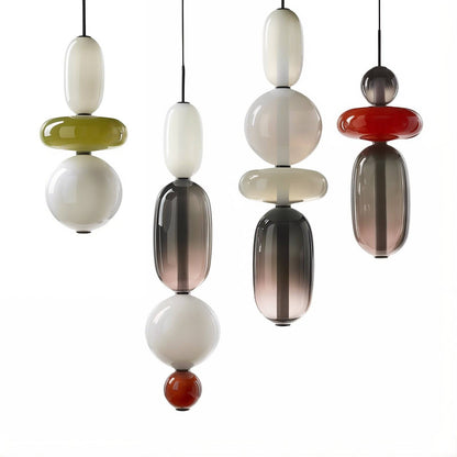 Artistic Glass Pendant Light Set