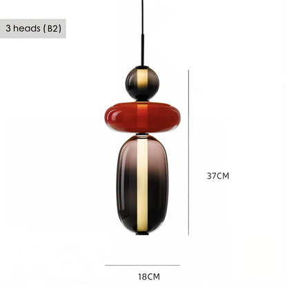 Artistic Glass Pendant Light Set