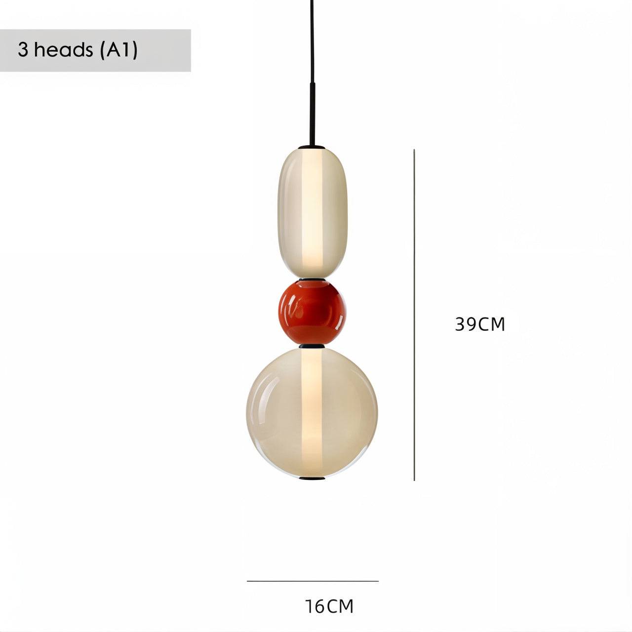 Artistic Glass Pendant Light Set