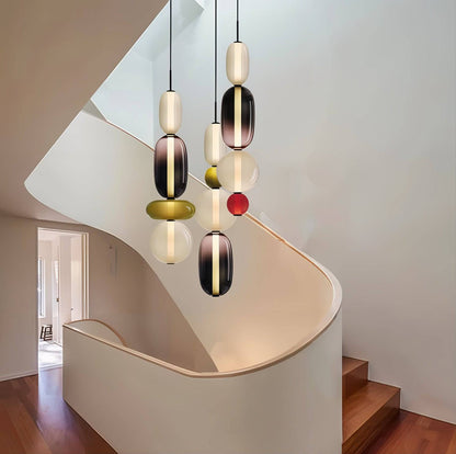 Artistic Glass Pendant Light Set