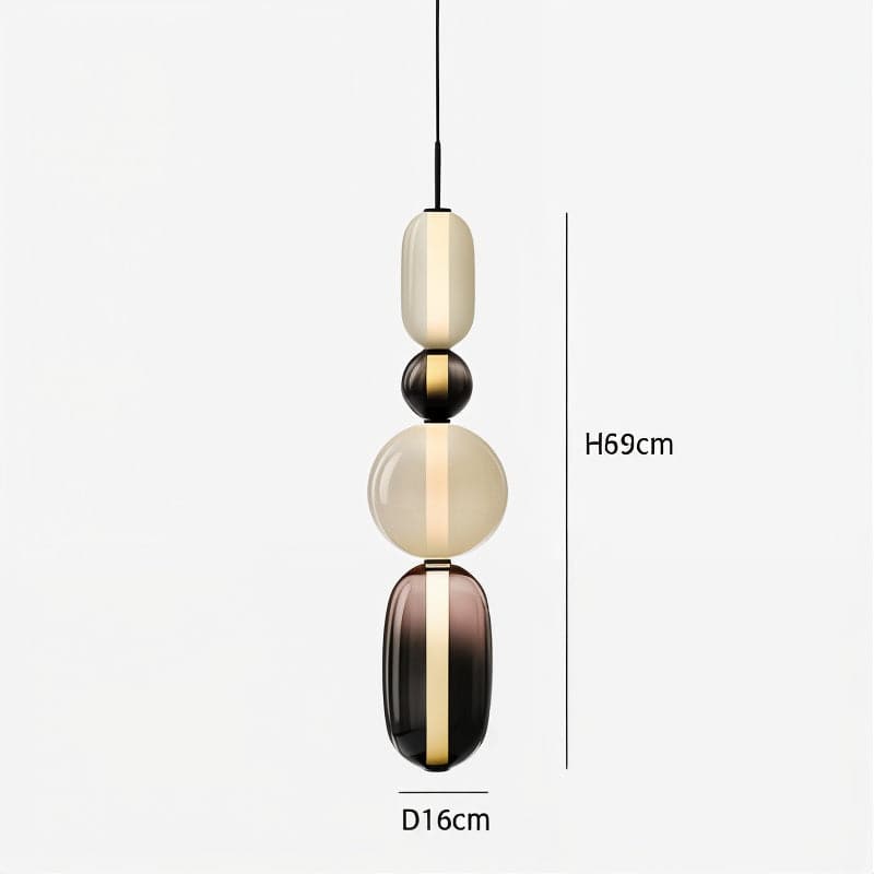Artistic Glass Pendant Light Set