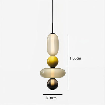 Artistic Glass Pendant Light Set