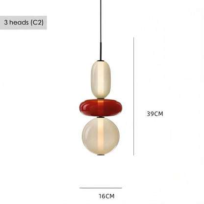 Artistic Glass Pendant Light Set