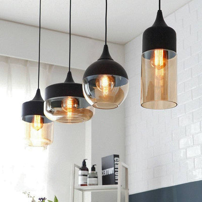 Black and White Pendant Light - 245GPL