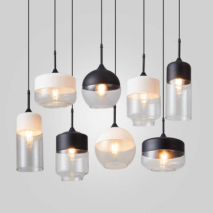 Black and White Pendant Light - 245GPL