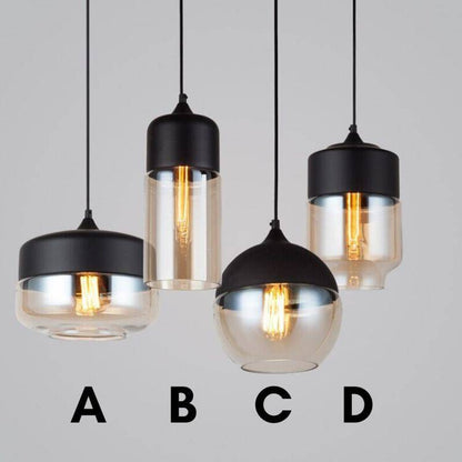 Black and White Pendant Light - 245GPL