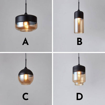 Black and White Pendant Light - 245GPL