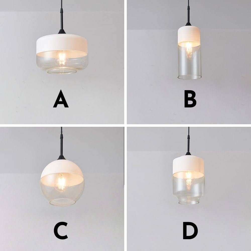 Black and White Pendant Light - 245GPL