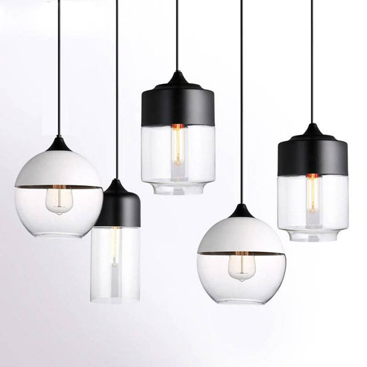 Black and White Pendant Light - 245GPL