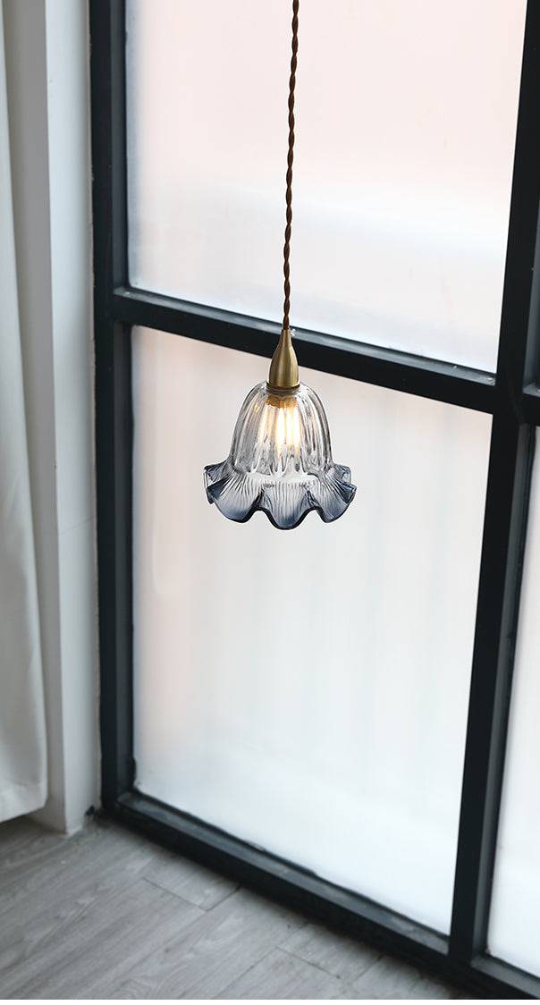 Blue Glass Pendant Light - 232GPL