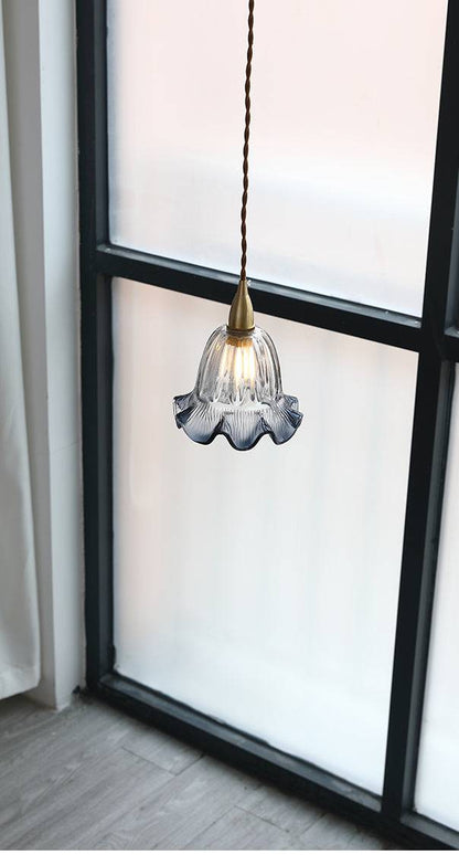 Blue Glass Pendant Light - 232GPL