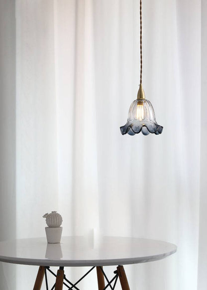 Blue Glass Pendant Light - 232GPL