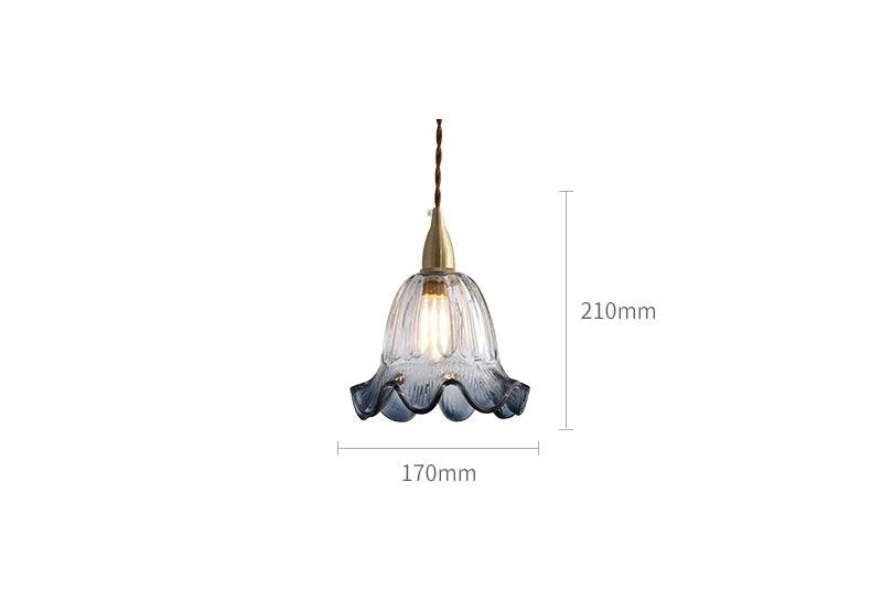 Blue Glass Pendant Light - 232GPL