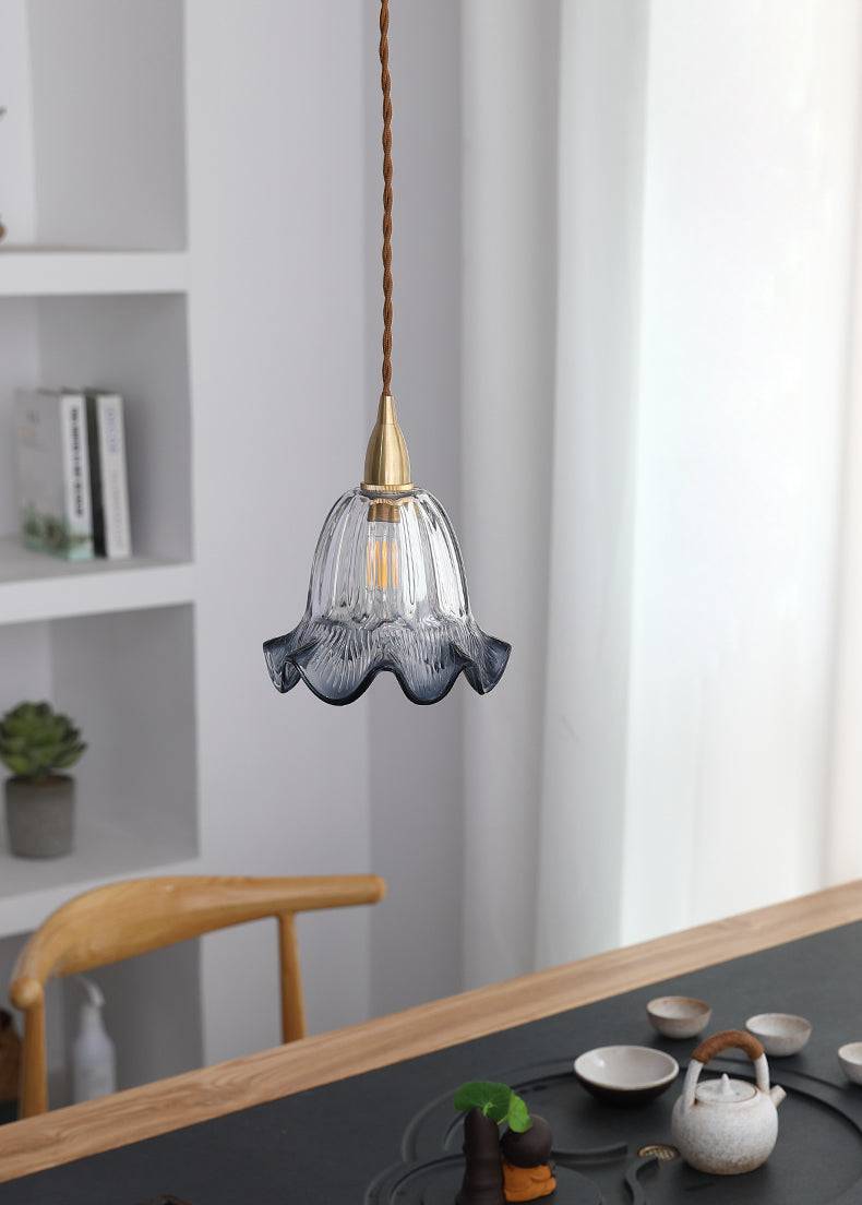 Blue Glass Pendant Light - 232GPL