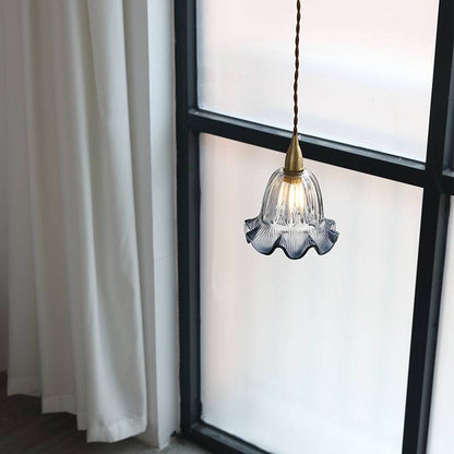 Blue Glass Pendant Light - 232GPL