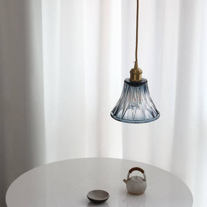 Blue Glass Pendant Light - 233GPL