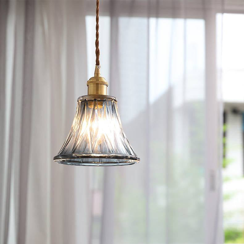 Blue Glass Pendant Light - 233GPL