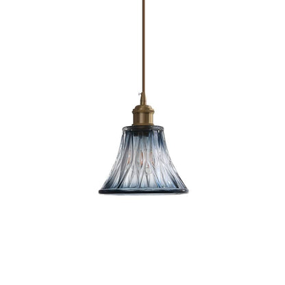 Blue Glass Pendant Light - 233GPL