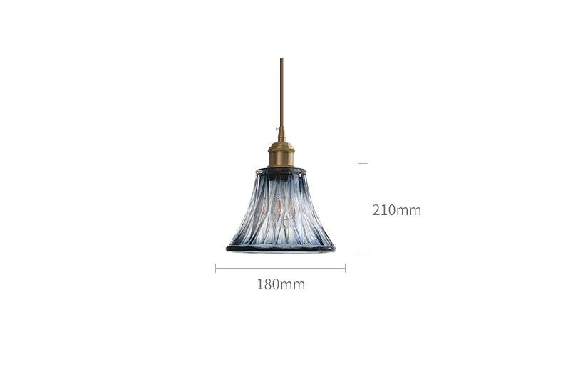 Blue Glass Pendant Light - 233GPL