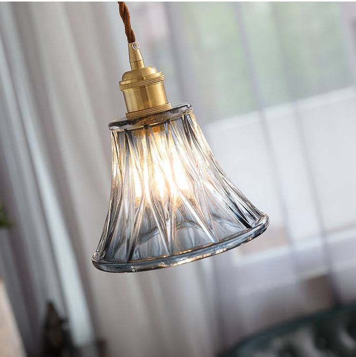Blue Glass Pendant Light - 233GPL