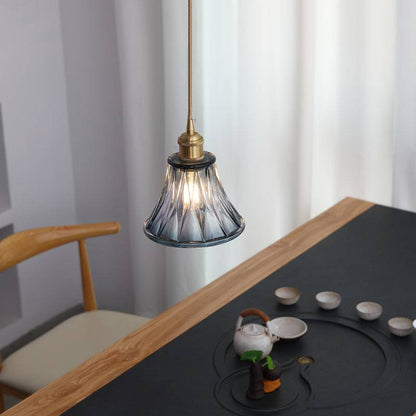 Blue Glass Pendant Light - 233GPL