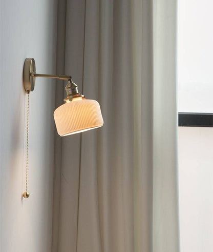 Brass Ceramic Wall Sconce - 201ST