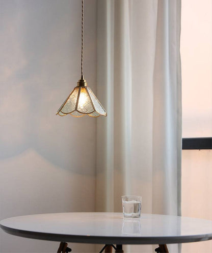 Brass Glass Pendant Light - 230GPL