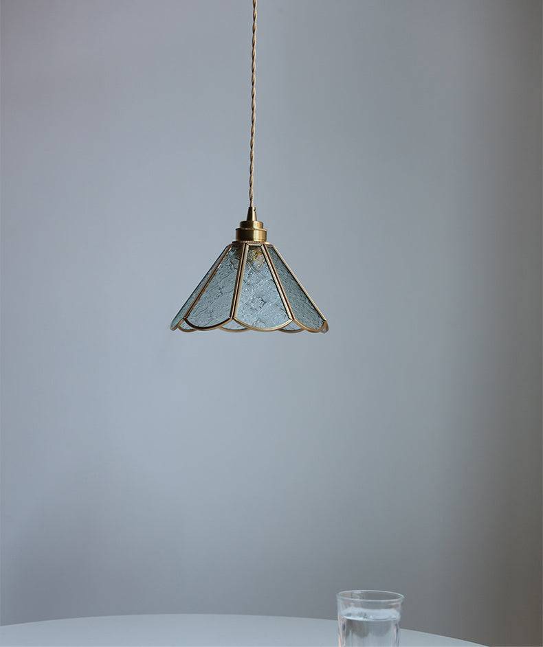 Brass Glass Pendant Light - 230GPL