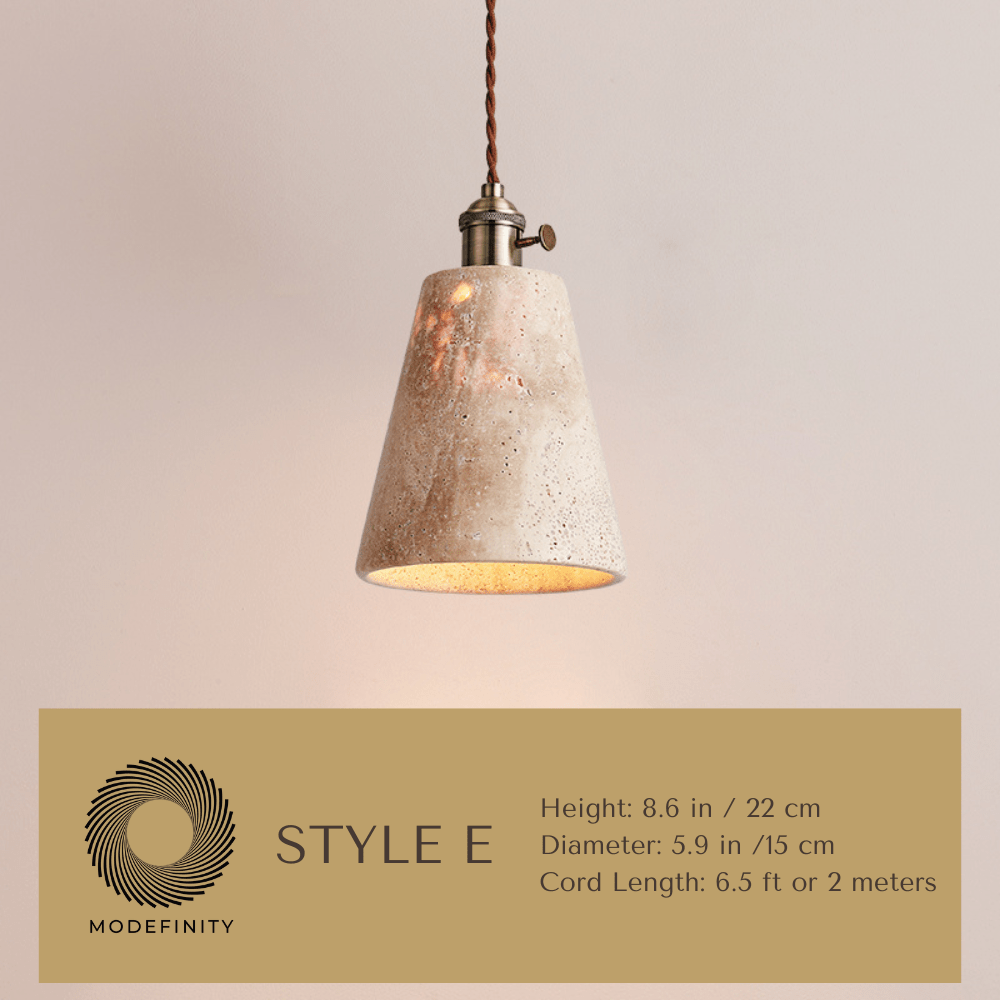 Cave Stone Pendant Light