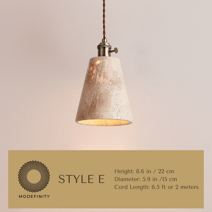 Cave Stone Pendant Light