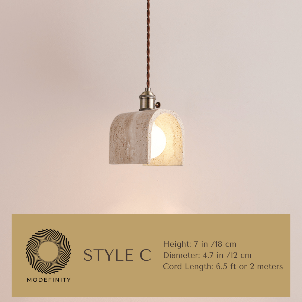 Cave Stone Pendant Light