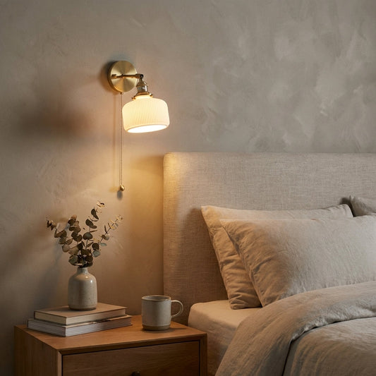 Brass Ceramic Wall Sconce - 201ST